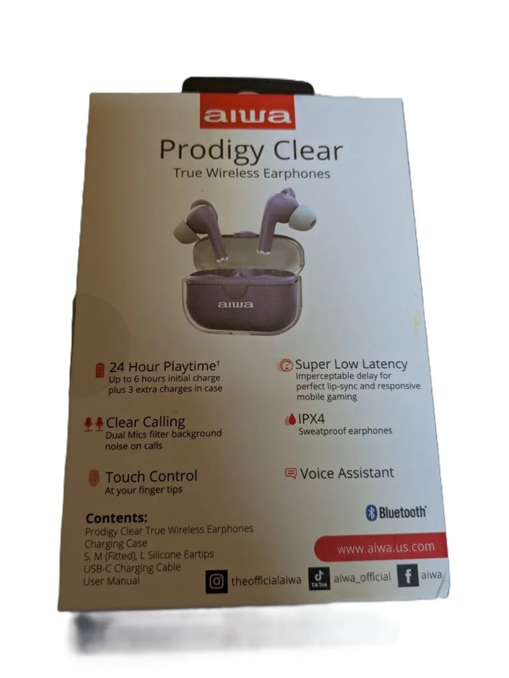 Brand New Aiwa Prodigy Clear True Wireless Earphones